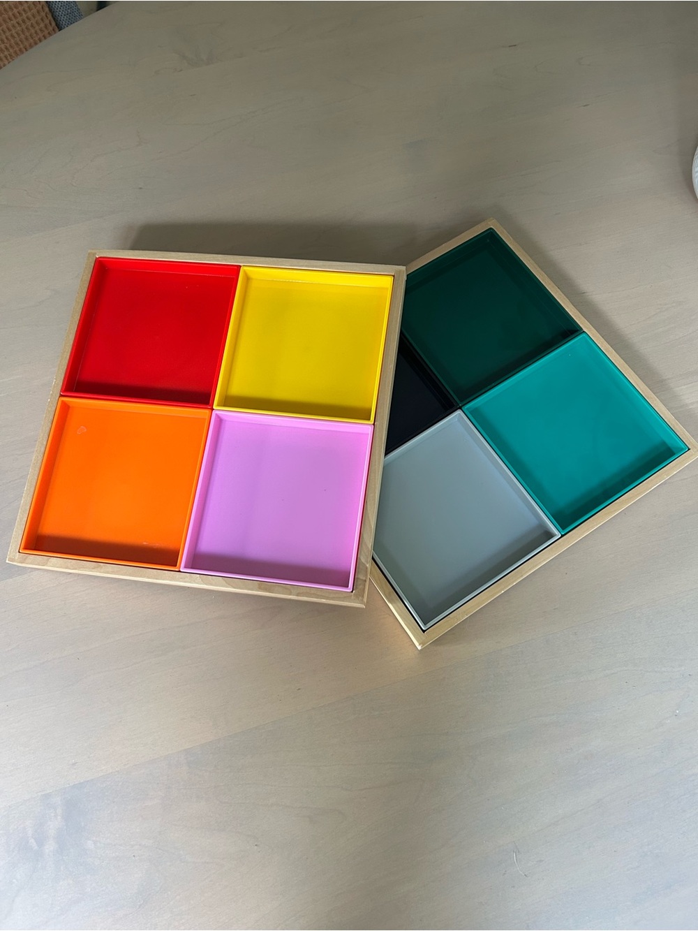 LEGO x Target Nesting Appetizer Plates - Bright Multi-Color Set (2 sets)
